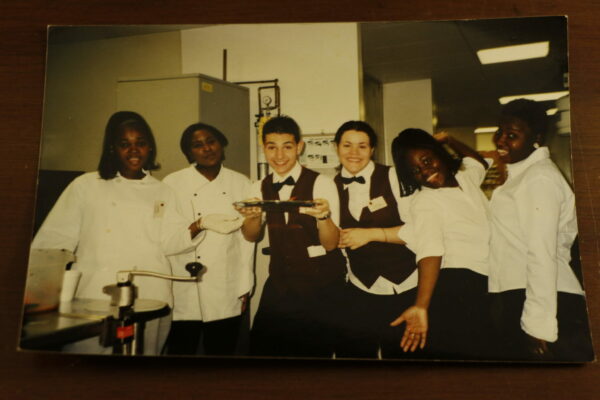 Karen Simpson (1st on the left) in an undated photo from her early years working at The Chelsea at Brookhaven. She’s now in her 23rd year as an Executive Chef after working her way up.
